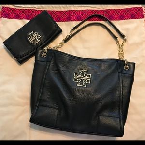 Tori Burch Britten Small Slouchy Leather Tote